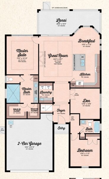 Beach Collection - Coconut Floorplan