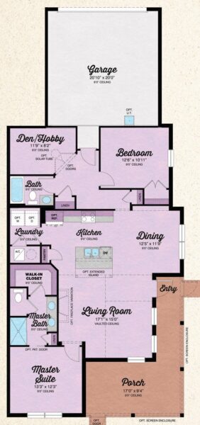 Conch Collection​ - Dreamsicle Floorplan