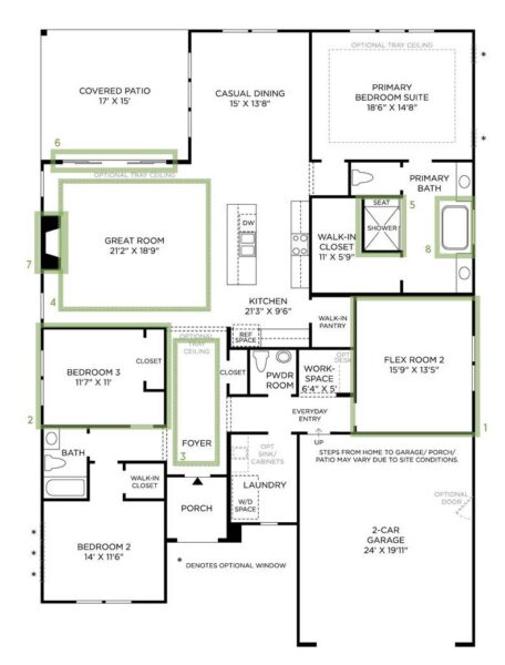 Lowcountry Collection - Jessamine Craftsman Floorplan