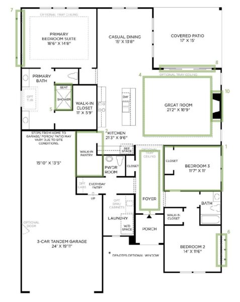 Lowcountry Collection - Jessamine Traditional Floorplan