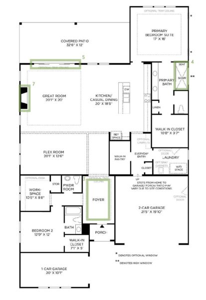 Lowcountry Collection - Okatee Craftsman Floorplan