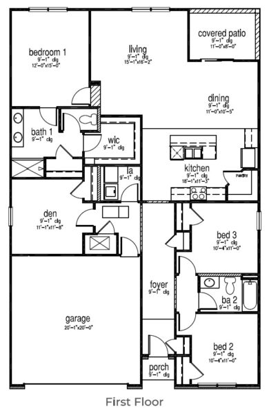 Single-Family Homes - Cali Floorplan